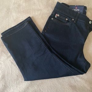Dark-wash Chaps Brand capris! These are new/never worn. Size 12.